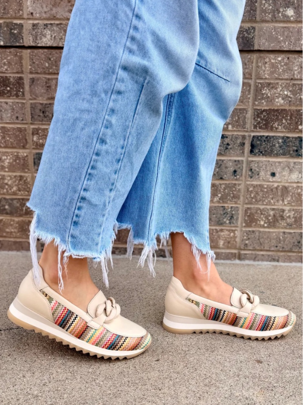 Gabor 83.471.45 Comfy Loafer in Panna/Multi